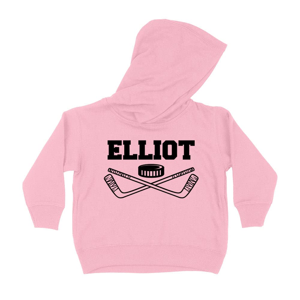 Hockey Elliot Kids Hoodie Sweatshirt Toddler 4T Light Pink