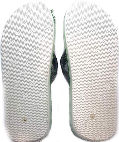 Grass Sandals - Premium Quality Synthetic Grass Flip Flop Sandals with Memory foam strap - Medium US Man Size 9.5-10.5 (Sandal Length 11.25 inch)4