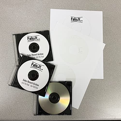 Image of CD /DVD Label Full Face | Qty 2000 Disc, 4000 Spine | 1000 Sheets Total | Permanent White Matte | Inkjet & Laser Compatible | 5824 Template | Easy to Peel | Made in USA | Blank Label