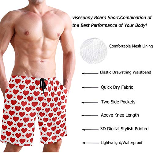 visesunny Men's Novelty Beach Shorts Quick Dry Swimwear Sports Running Swim Board Shorts Bathing Suits3