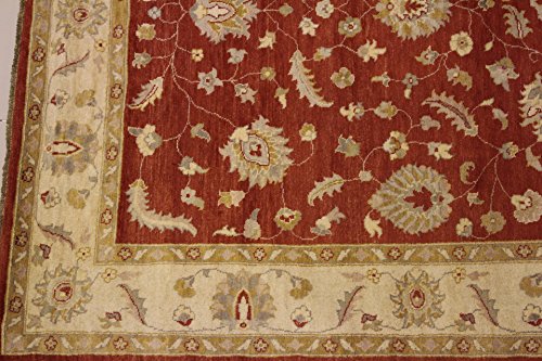 6'5 X 9'3 Double Knot Ziegler Chobi Design Area Rug With Wool Pile - | A 6X9 Large Rug | An Authentic Hand Knotted Chobi Ziegler Rug Made With Vegetable Dyes #TOP3