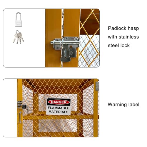 Image of Industrial Cage, LPG Tanks Storage Cabinet, Horizontal Gas Cylinder Cabinet 4 Cylinder Capacity