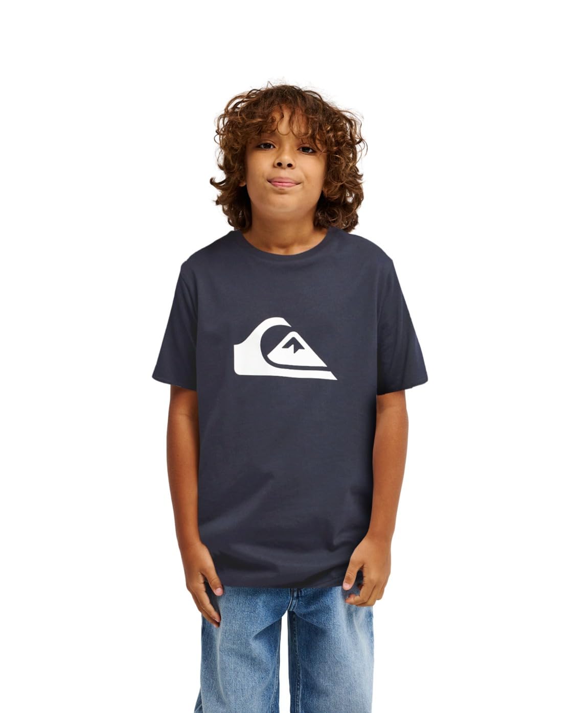 Quiksilver Boys Bleu Kid's T-Shirt Ev Comp Logo