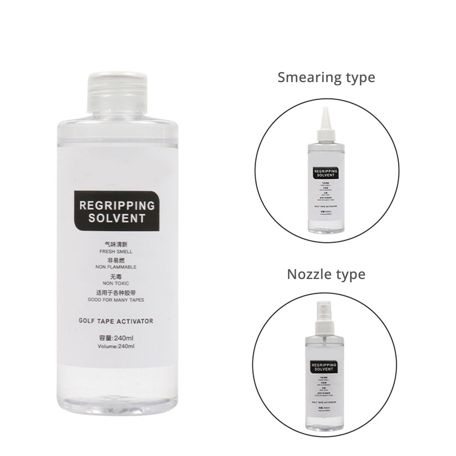 Advanced Golfs Club Grip Solvent Golfgriff-Ersatz-Kleber-Lösungsmittel für reibungslose Anwendung, Griff-Installationslösungsmittel