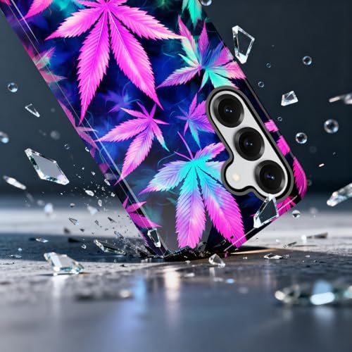 smauncucn for Samsung Galaxy A27 5G Case,Dual-Layer Shockproof Protective Phone Cover,Slim TPU + Hard PC Bumper with Raised Screen & Camera Protection,Anti-Scratch,Smoke Weed - image 3