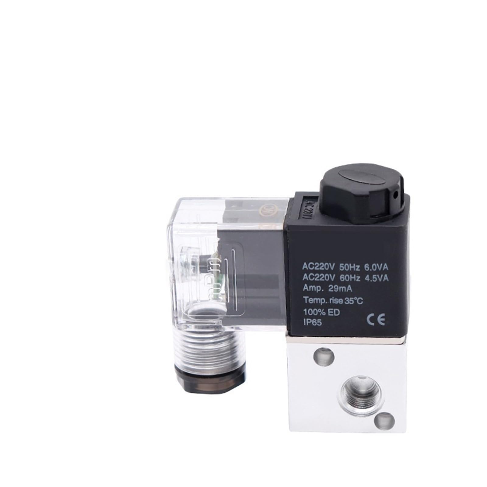 PXQCHAVLN 3V1-06 solenoid valve solenoid valve two-position three-way reversing valve air valve AC220V DC24V(3V1-06/DC24V)