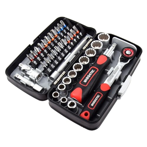 Kit compacto de mantenimiento de bicicletas eficiente con llaves de trinquete métricas 7