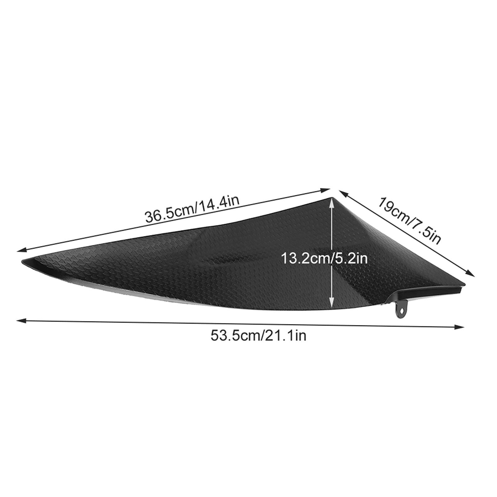 Generic Ensemble de Panneaux de Garniture Latérale de Réservoir de Gaz de Haute qualité, Adaptés aux Cavaliers YZF-R6 2006 – 2007, Accessoires en Plastique ABS 2 Pièces