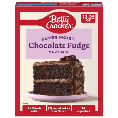 Betty Crocker Favorites Super Moist Chocolate Fudge Cake Mix, 13.25oz, 12pk