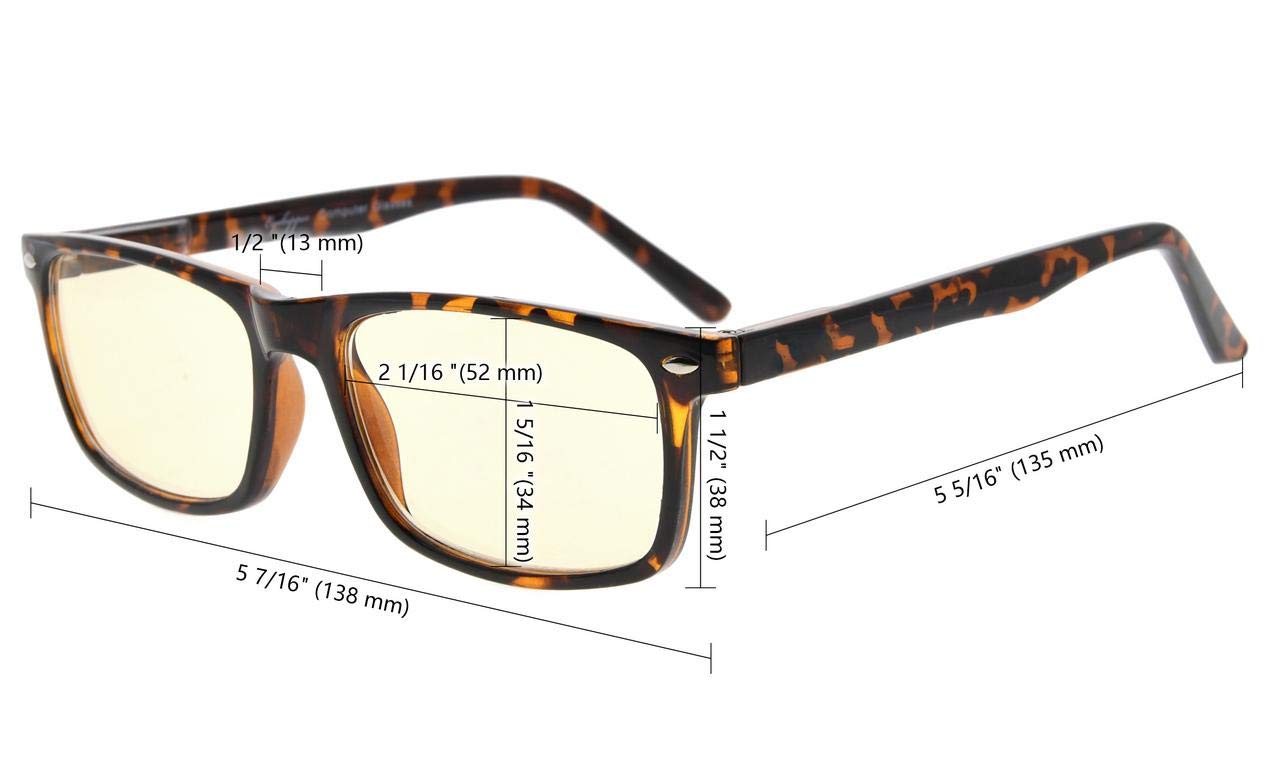 Eyekepper Stylish Look Grystal Vision Comfort Spring Hinges Reading Glasses Computer Readers Mens Women Transparent +1.00 - Image 4