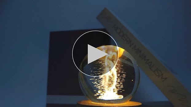 Amazon.com: TWINKLING 水晶球附支架玻璃球紙適用於巫術家居裝飾