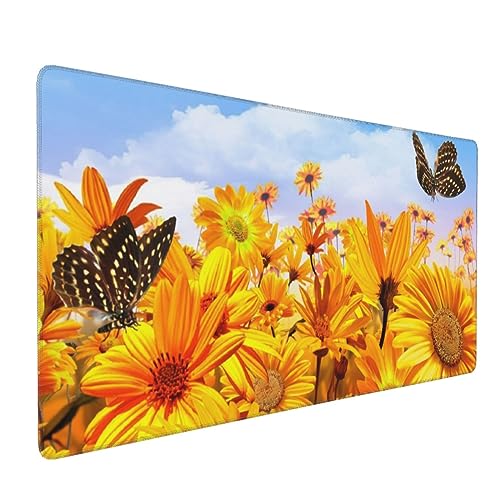 Tapis de souris de jeu avec bords cousus anti-effilochage et base stable