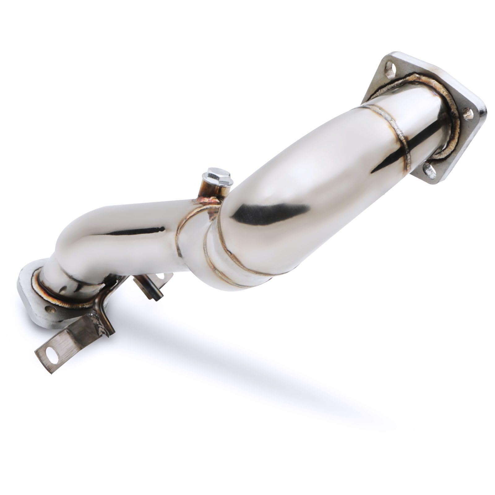 Downpipe Exhaut Decat da 6,3 cm, compatibile con Volkswagen VW Golf MK5 1.4 TSI Twin charger 168bhp / 170bhp modelli 2004-2009 in acciaio inox De Cat Down Pipe Upgrade