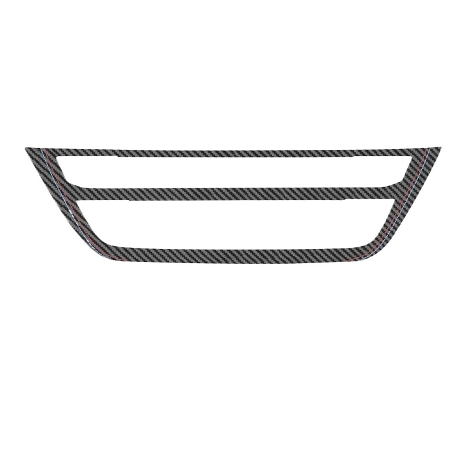 Interior Trim for BMW G30 G32 G38 Series 5 6 Center Console CD Panel Trim Frame Performance Sticker Car Interior Accessories Auto Central Inner(Carbon Fiber Leather)