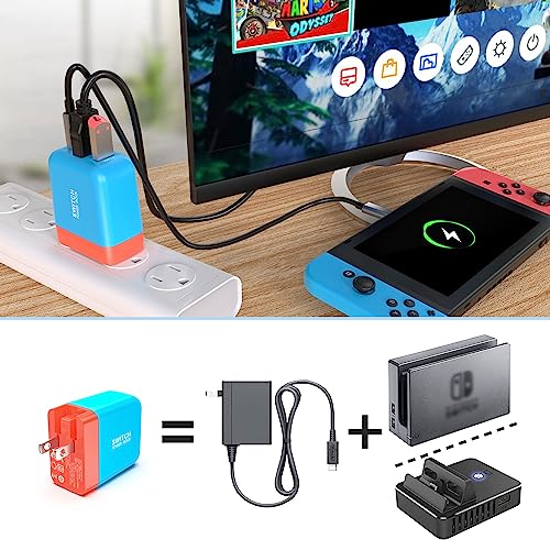 image for Mirabox Portable Switch Dock Charger for Nintendo Switch - 36W TV Dock