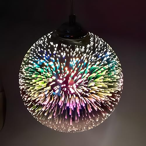 Pendelleuchte 3D Bunte - Pendelleuchte Vintage LED, Kronleuchter,...