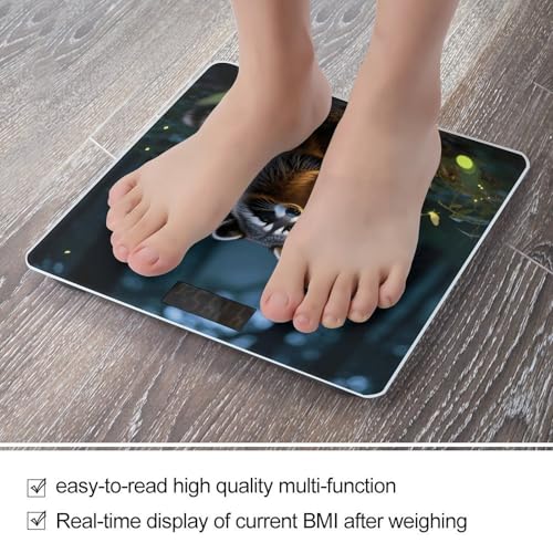 Báscula digital para baño con pantalla LCD y plataforma antideslizante miniatura 5