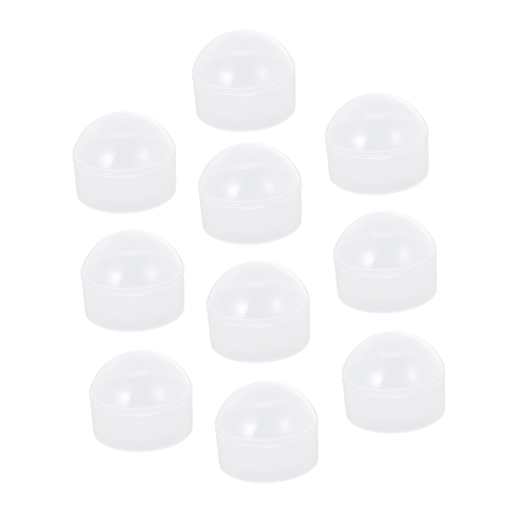 Yardwe 10Pcs Holder Case Transparent Storage Box Easy to Clean Clip Holder for Safe Storage for Moms The Go