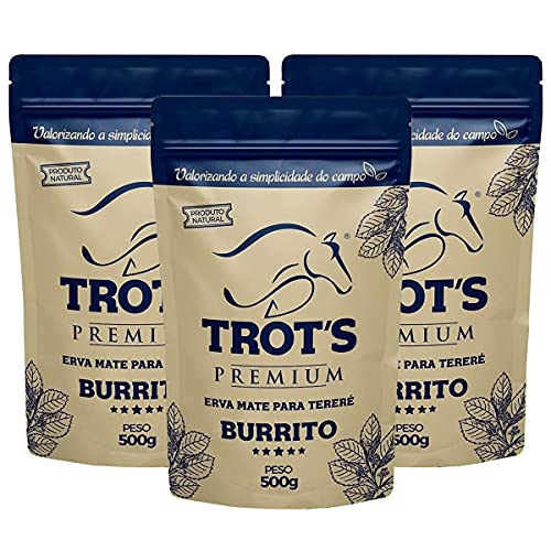 Kit 3x Erva Mate Tereré Trot's Premium 500g Burrito