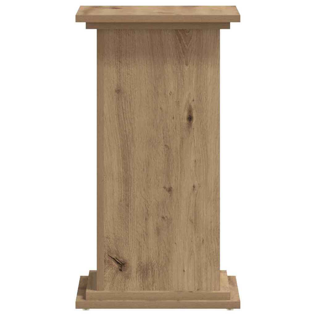 vidaXL Soportes de Planta Madera ingeniería Roble artisian 33x33x60 cm, Soporte de Flor, Soporte de Maceta, Soporte de Planta de casa