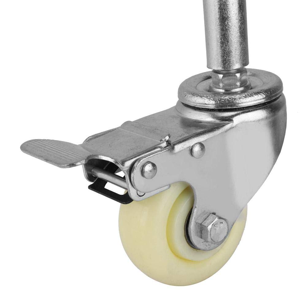 3"Nylon-Metalltor-Rad-Hochleistungsflache freie gefederte Schwenker-Gießmaschine mit Belastbarkeit der Bremse 220lbs