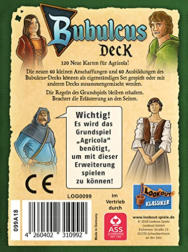 Lookout, Agricola Bubulcus Deck, Expansion, Connoisseur Game, Board Game, 1-4 Players, From 12+ Years, 90+ Minutes, German - Image 3