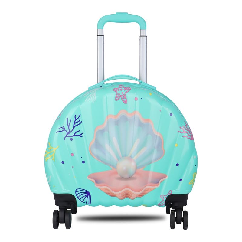 Image of Polo Class Kids Trolley Bag | Made with Polycarbonate | Durable and Waterproof | Trolley Bag for Kids - Green
