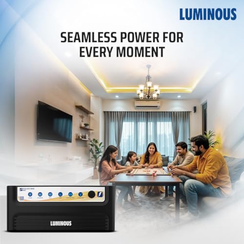 Image of Luminous Power Sine Black 800 Sine Wave Inverter for Home,Office & Shops | 700VA Inverter | Reliable Power Backup | High Performance | Easy Installation | 36 Months Warranty