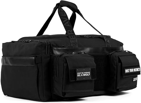WOLFpak Ultimate 40L Gym & Travel Duffle Bag - Rigid Frame Alpha Black