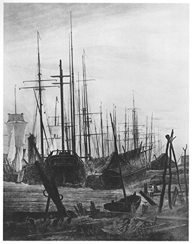 Affiche Caspar David Friedrich Le port de Greifswald au format extra large - 2