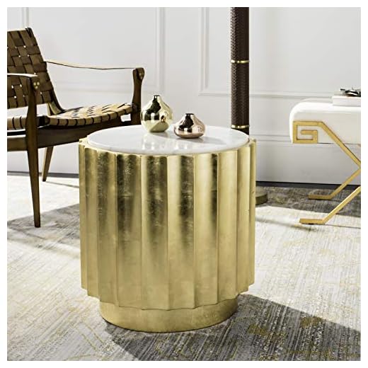 Safavieh Home Collection Elodie Gold Side Table