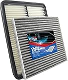 Bi-Trust Engine Air and Activated Carbon Cabin Air Filter,Replace Fram CA11500 CF11819,Compatible...