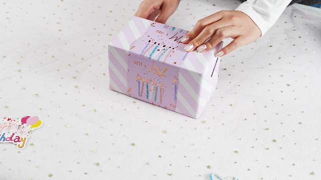 LeZakaa Rotolo di carta da regalo viola - carta tinta unita per