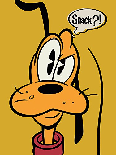 Toile Disney Pluto Imprimée 30x40 cm Cadeau Anniversaire Original