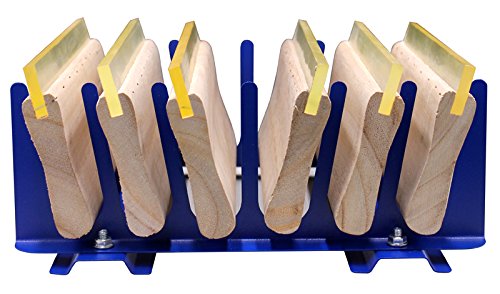 6 Layers Desktop Screen Printing Squeegee Rack Silk Screen Squeegee Scraper Spatula Steel Holder Organizer Adjustable #TOP1