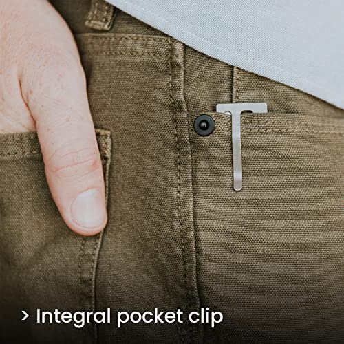 Aerocrafted Sideslip Utility Knife - Everyday Carry, Heavy Duty Retractable, Sharp Razor Blade Made In The Usa (Titanium/Bronze, Right-Handed) #TOP7