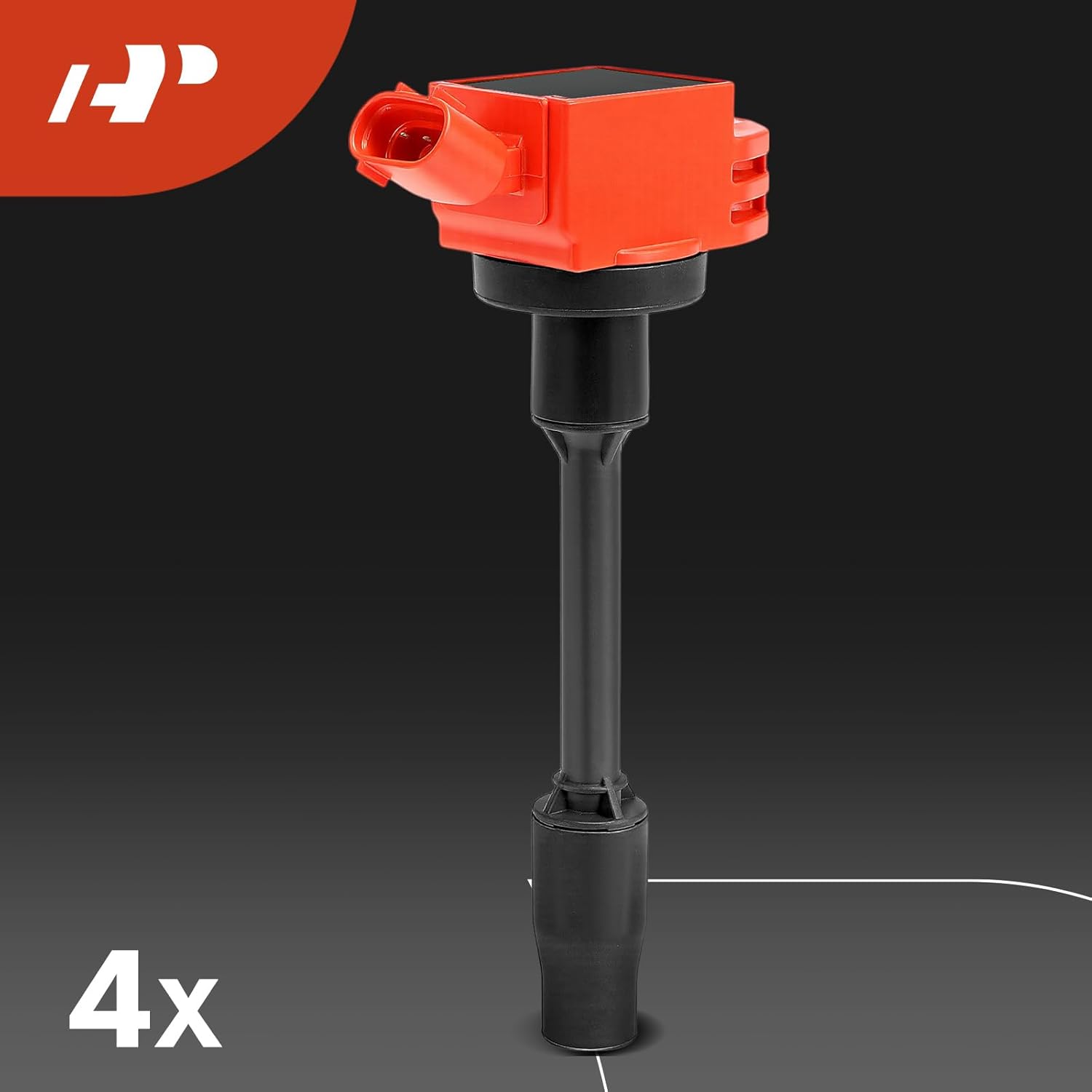 A-Premium (Red) Set of 8 Ignition Coil Pack and Iridium Spark Plugs Compatible with Toyota Camry 2018-2024, RAV4 2019-2023, Corolla 2020-2022 & Lexus ES250 2021-2024, NX250 2022-2023, 1.8L 2.5L