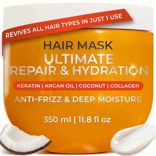 VAO Deep Conditioning Hair Mask for Damaged Hair - Hydrating Hair Mask for Damaged Dry Hair with...