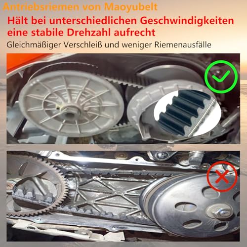 Maoyubelt Kvelar Antriebsriemen passend für CF Moto CF450 CF550 CForce 400 500 600 Swat Trail Tracker Snyper UForce ZForce 500 600 X5 X6 Z6 0180-055000-0001 Kupplungsriemen