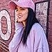 ATZI Corduroy Hat Women Men Baseball Cap Fathers Day Classic Casual Everyday Vintage Trendy Low Profile Prep Golf Fashion Stylish 6 Panel Curved Visor Bucket Adjustable Strap - Pink