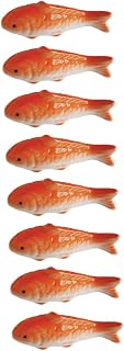 PRETYZOOM 8piezas Adornos De Cerámica para Estatuillas Flotantes De Decoración Acuática para Peceras y De Color Rojo Ornamentos para y Escritorios
