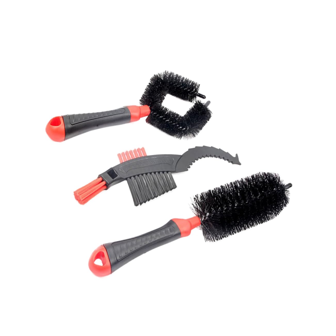 INOOMP 3sets Effiziente Fahrrad Reinigung Auto Clean Brush Kit Kette Clean Reifen Reiniger Rot 3 Stücke * 3