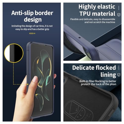 WOKEZ Samsung Galaxy A24 Fodral - Mjuk TPU, Anti-Fingeravtryck Grå