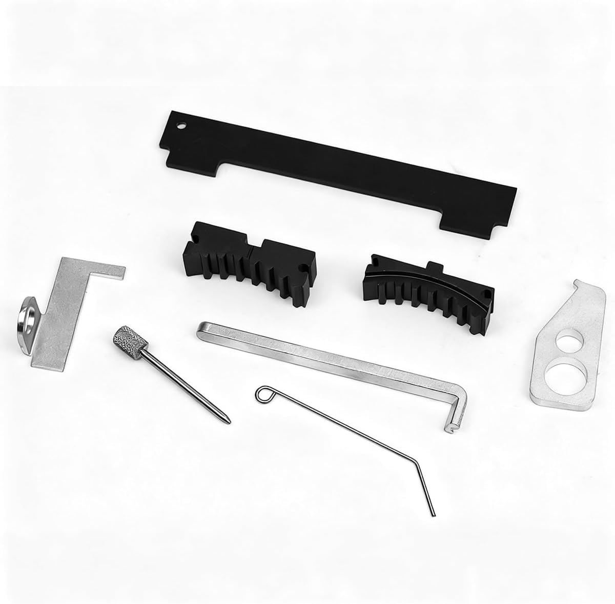 Car Timing Tool Kit, Vehicle Engine Camshaft Tensioning Locking Alignment Timing Belt Set, Automotive Camshaft Holding Tool Accessories, Compatible with 16V 1.4 1.6 1.8 en6340 km6340 (Blue)