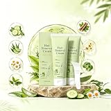 Enthaarungscreme für den Körper, Enthaarungscreme Intimbereich, Enthält eine Vielzahl Natürlicher Pflanzenextrakte, Milde Formel, Enthaarung Schnelle & Schmerzfreie Depilatory, Unisex (2, a)