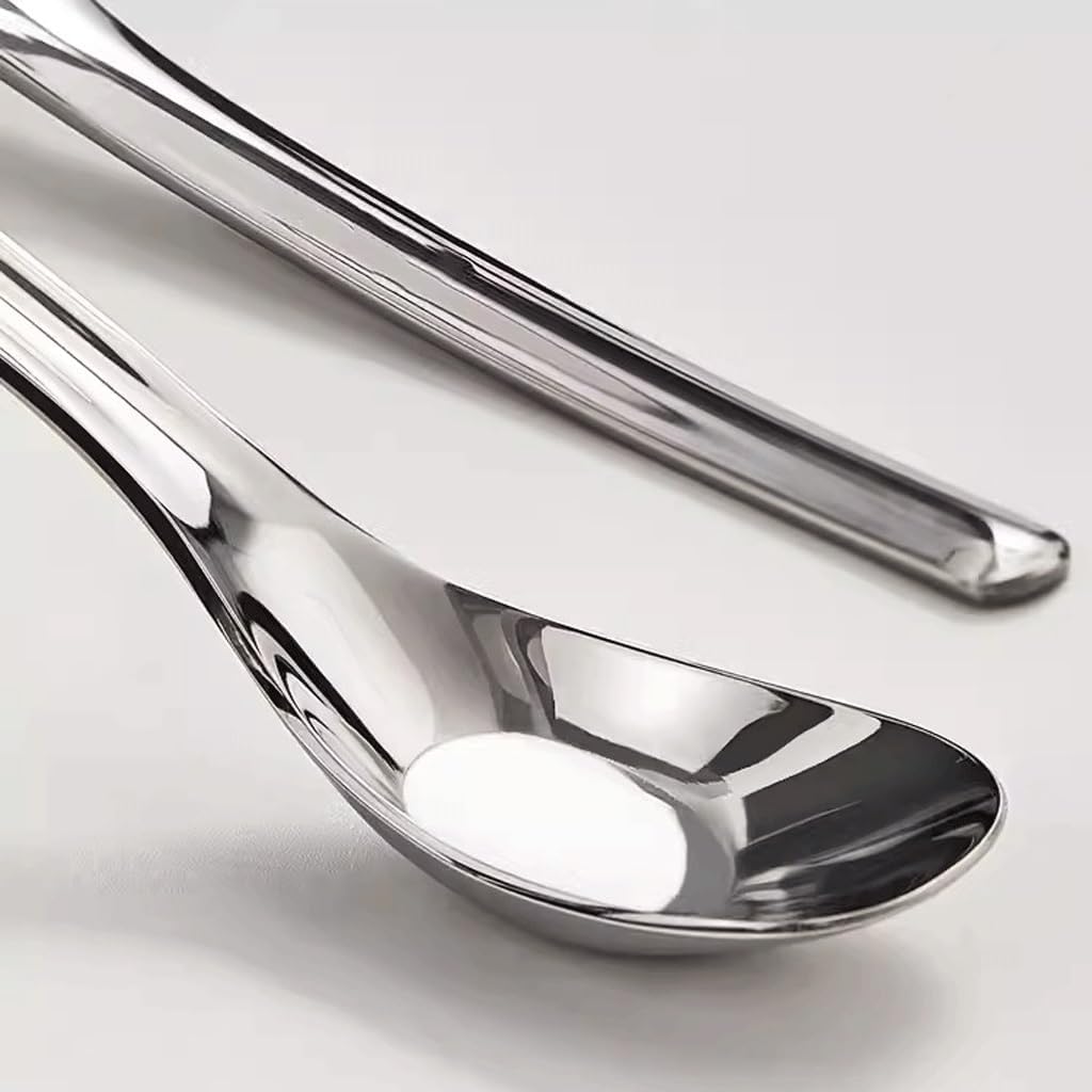 Spoons,soup spoons,Spoons for Cooking Kitchen Table Spoon Stainless Steel Spoon Household Kitchen Spoon Dessert Spoon Coffee Teaspoon Mixing Spoon Dinner Spoon Teaspoons