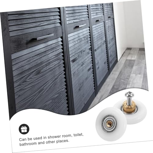 Rodillos para puertas de ducha resistentes con rodamientos planos duraderos 8