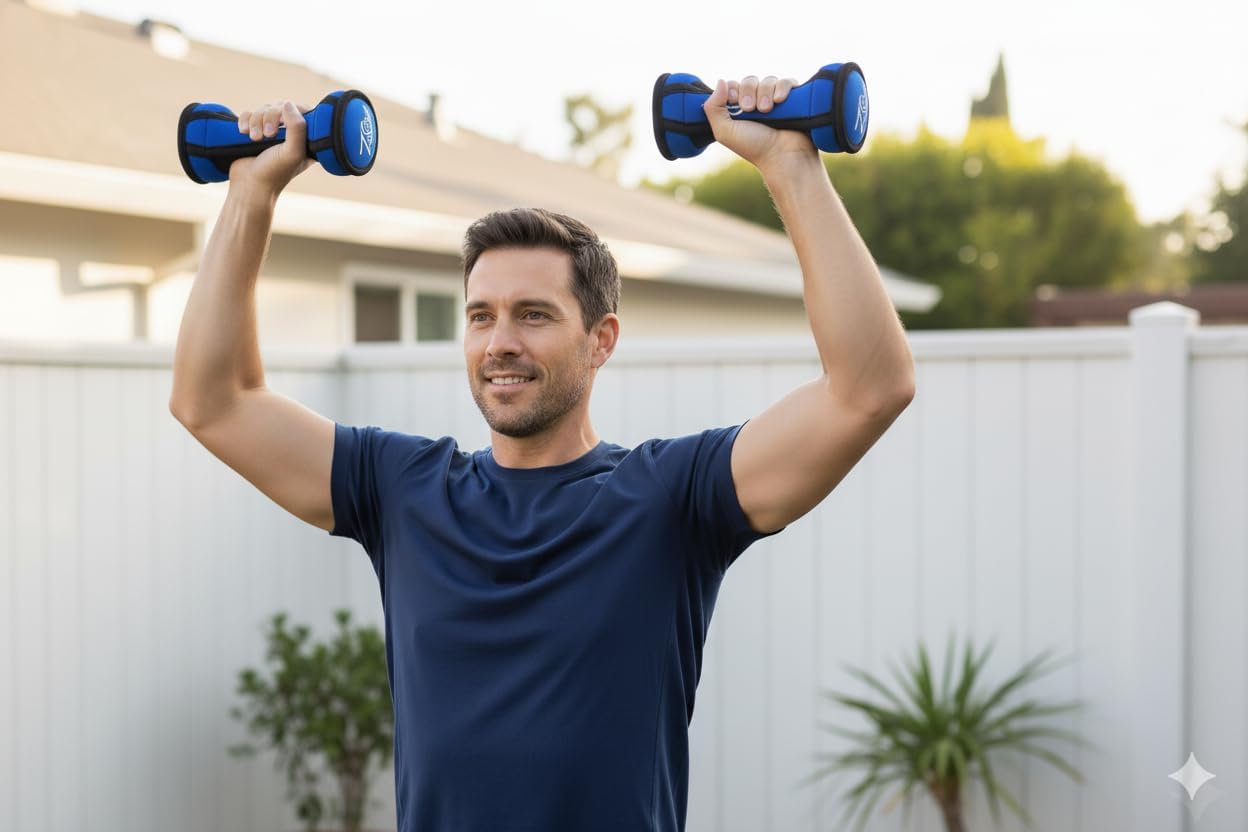 Hand Weights Set for Women & Men, 2lbs 3lbs 4lbs Soft Dumbells Set of 6, Walking Weight Sets with Hand Strap, Home Workout, Strength Training, Fitness, Jogging (2lbs x2, 3lbs x2, 4lbs x2)