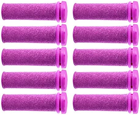 Foot Solutions Super Coarse Emjoi Micro Mineral Replacement Rollers Compatible with Emjoi Micro-Pedi Callus Remover (10 Pack-Purple)