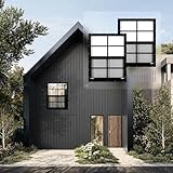 MHirmosy 2 Pcs Black Shed Windows 18